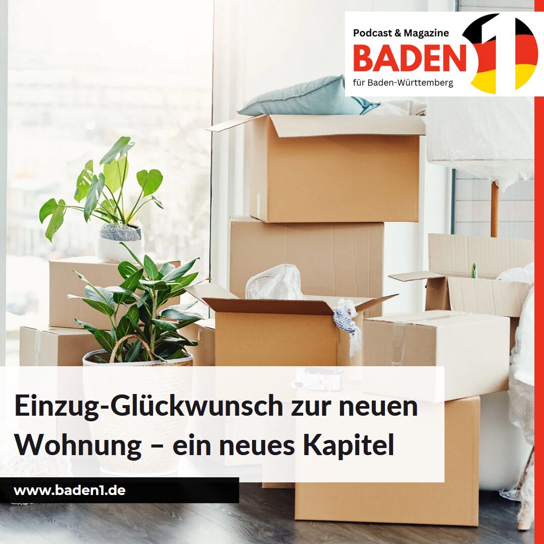 Einzug-Glückwunsch zur neuen Wohnung – ein neues Kapitel