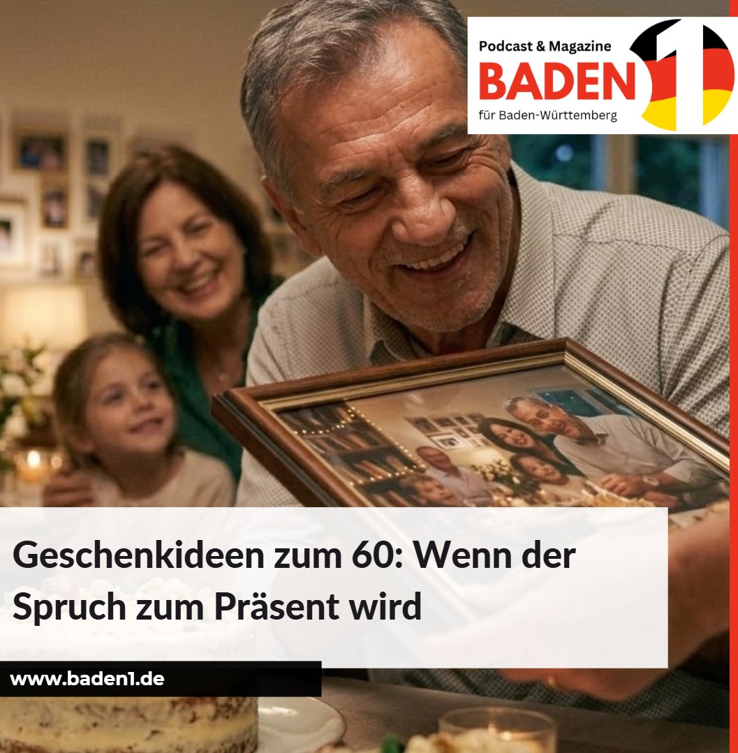 Geschenkideen zum 60 Wenn der Spruch zum Präsent wird