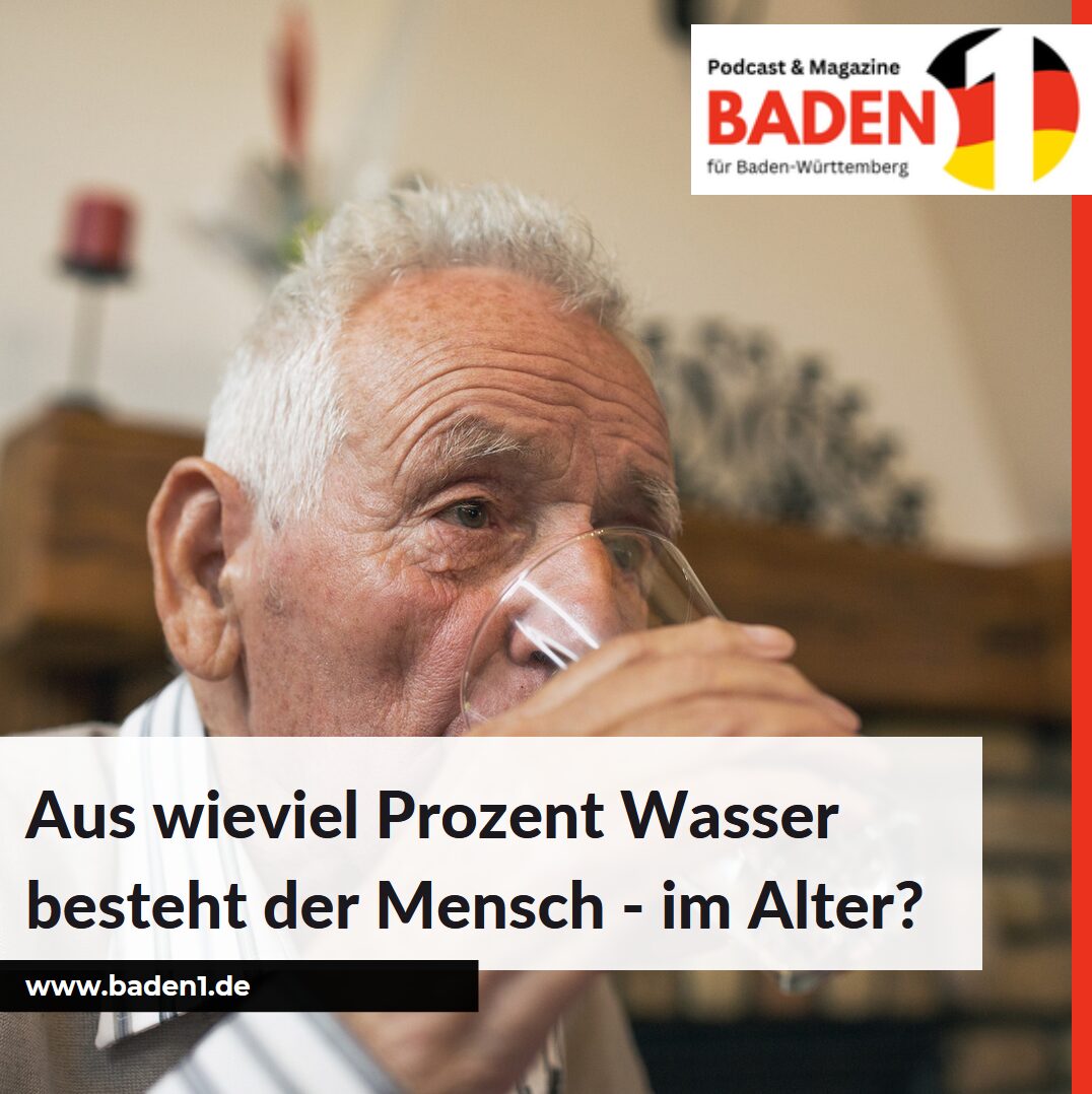 Aus wieviel Prozent Wasser besteht der Mensch - im Alter?
