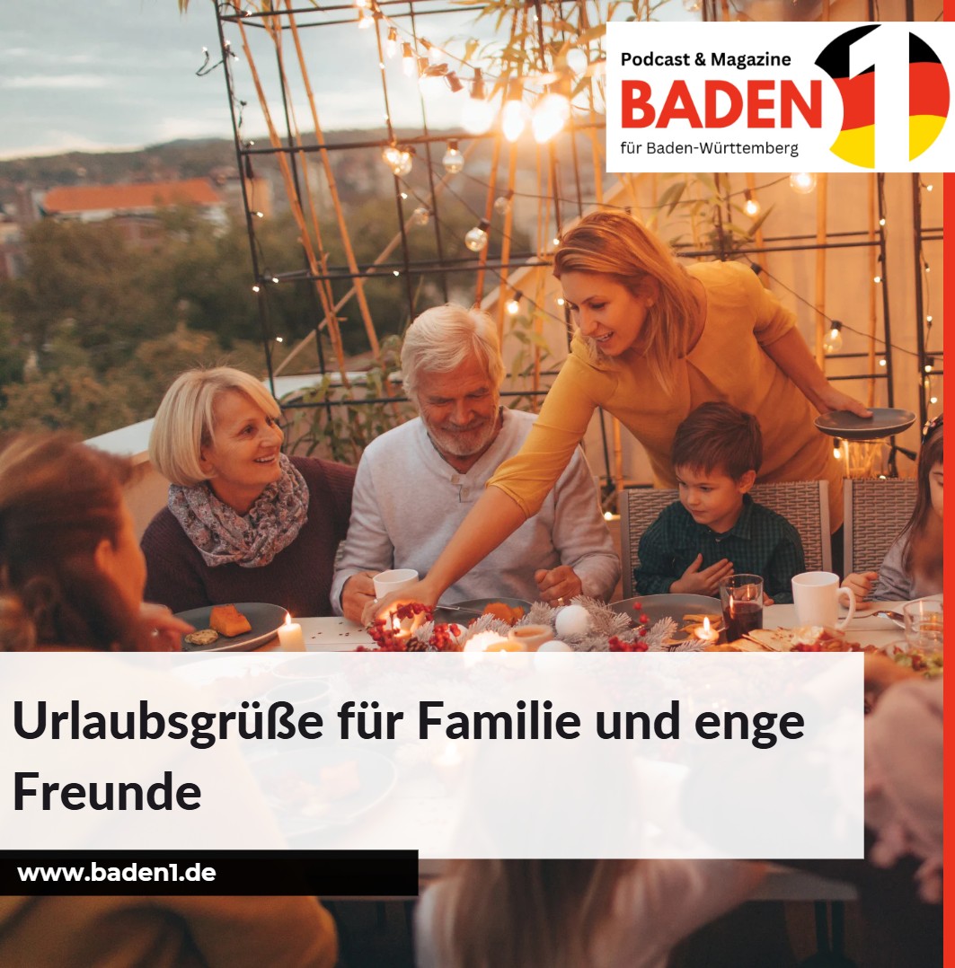 Wir wünschen euch einen schönen Urlaub Urlaubsgrüße für Familie und enge Freunde
