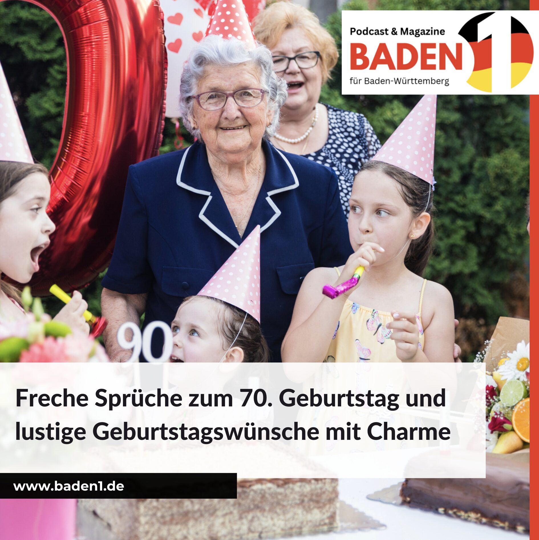 Freche Sprüche zum 70. Geburtstag und lustige Geburtstagswünsche mit Charme