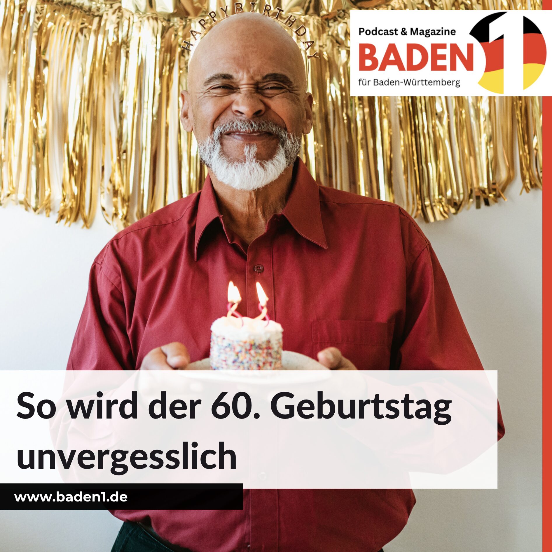 Kreative, originelle herzliche Glückwünsche zum 60. Geburtstag.