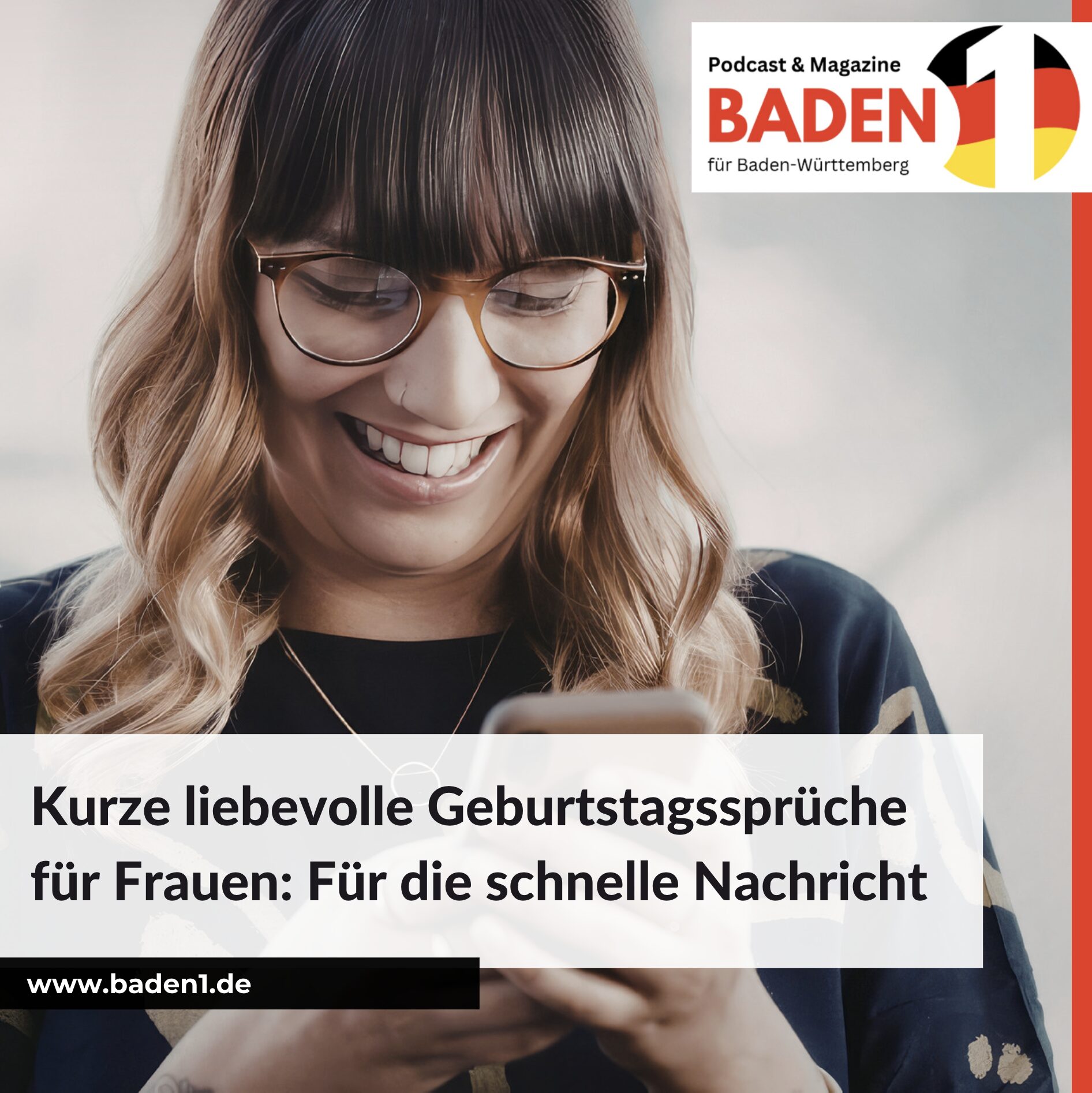 Kurze liebevolle Geburtstagssprüche für Frauen - Nachricht