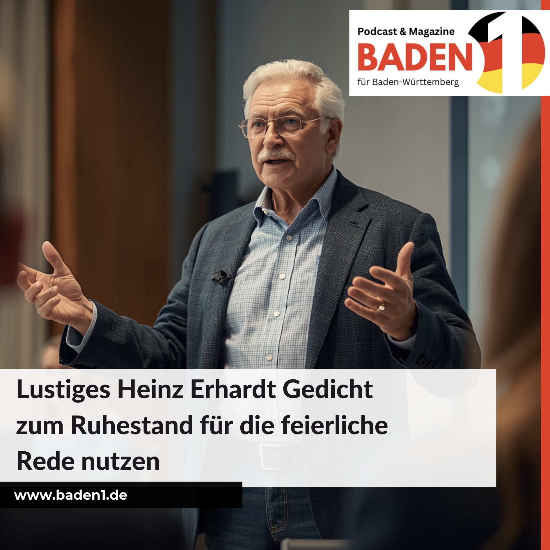 Lustiges Heinz Erhardt Gedicht zum Ruhestand für die feierliche Rede nutzen