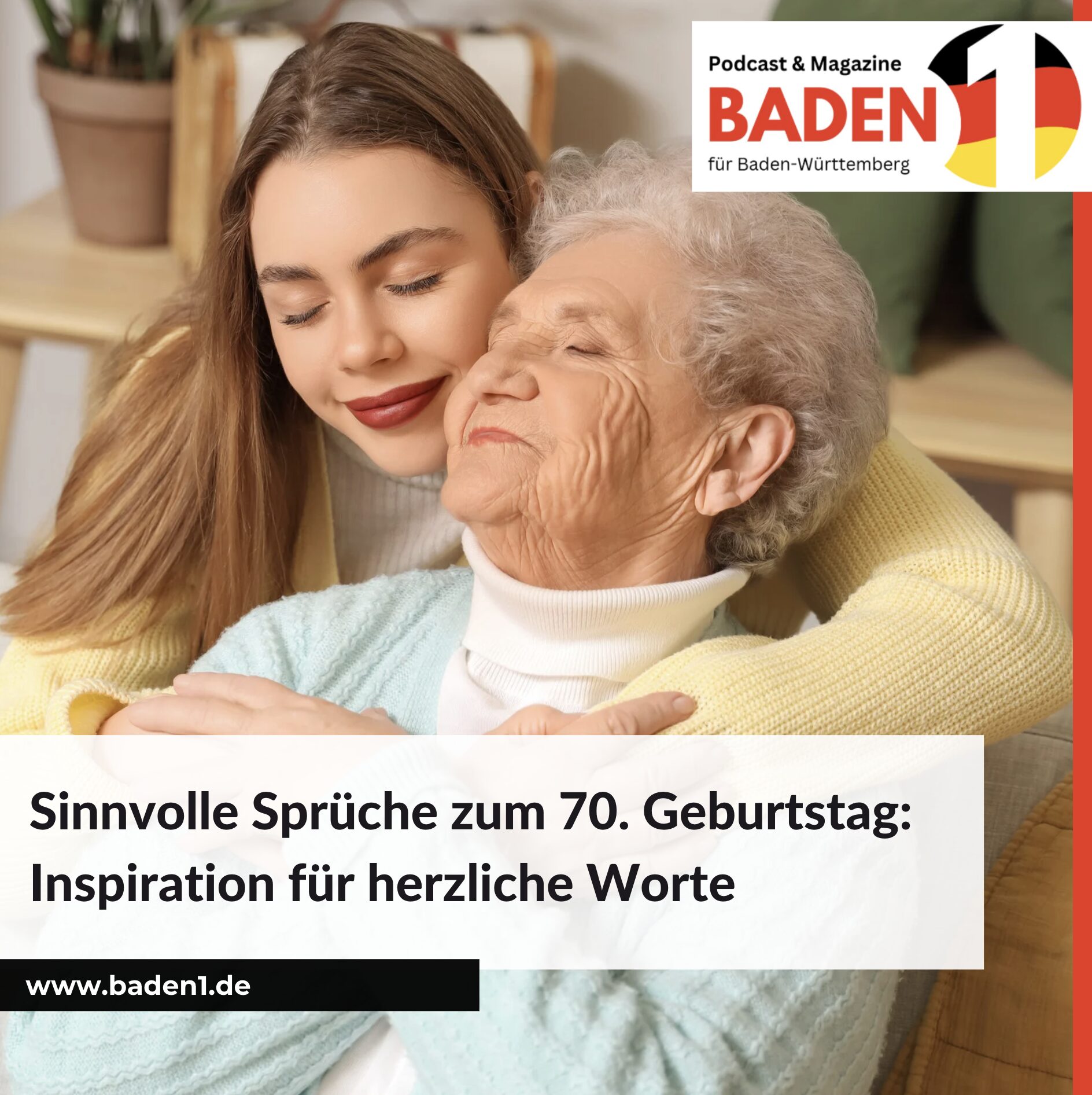 Sinnvolle Sprüche zum 70. Geburtstag herzliche Worte