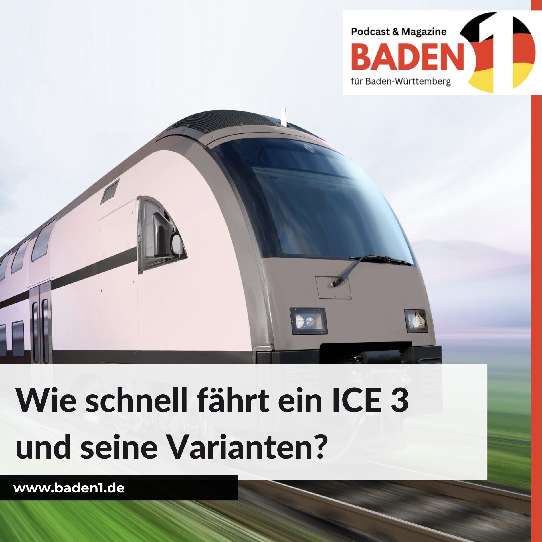 Wie schnell fährt ein ICE 3 und seine Varianten?