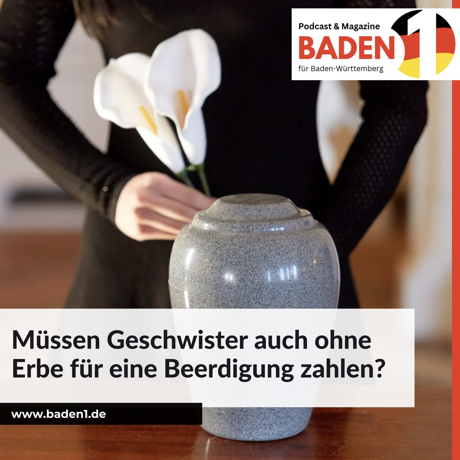 Müssen Geschwister auch ohne Erbe für eine Beerdigung zahlen?
