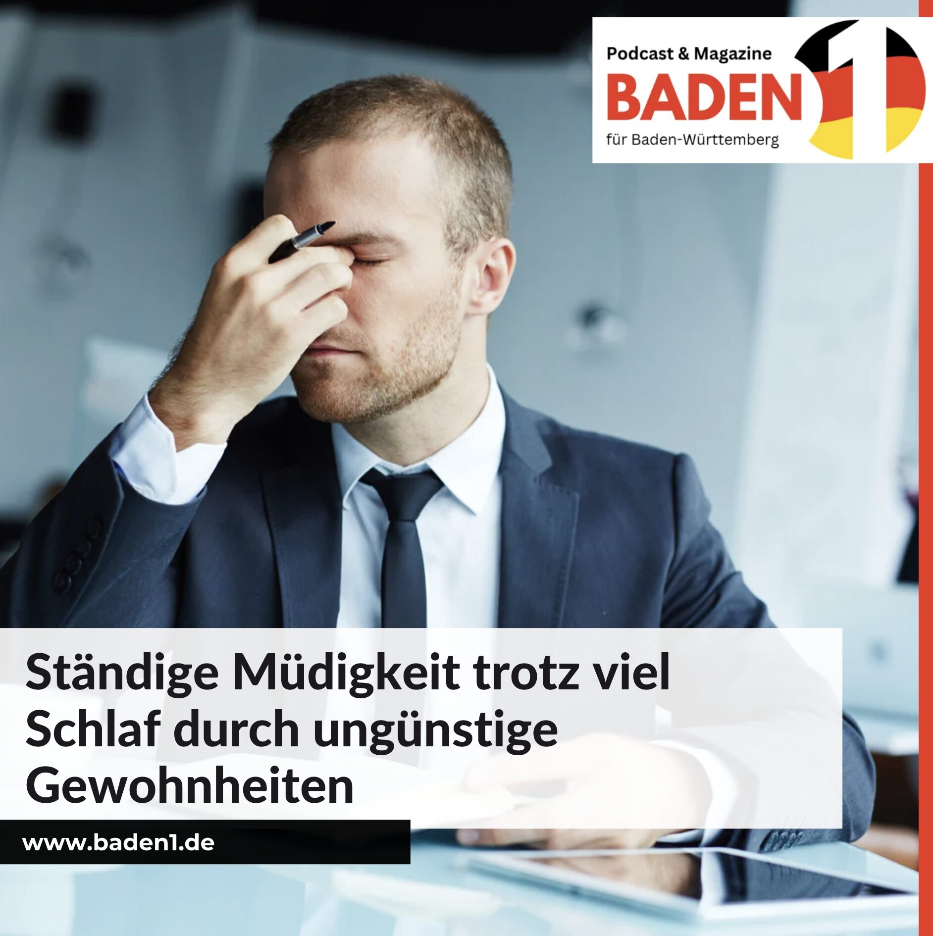 Ständige Müdigkeit trotz viel Schlaf durch ungünstige Gewohnheiten