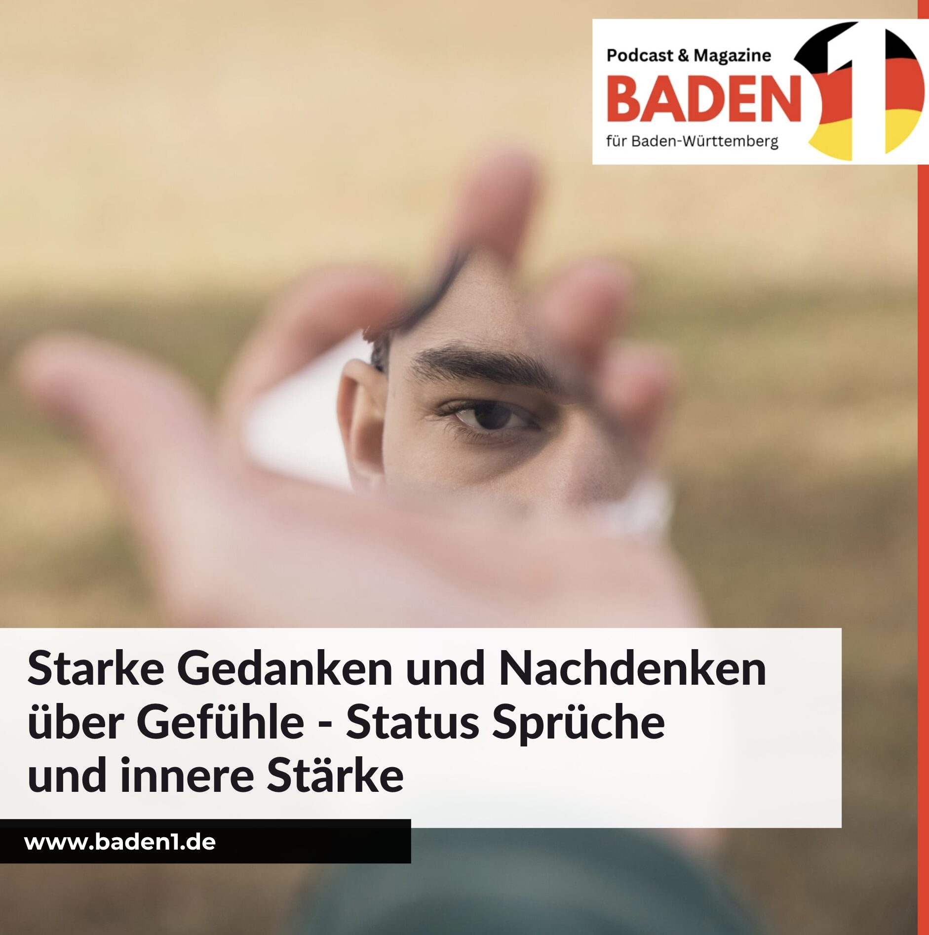 Starke Gedanken und Nachdenken über Gefühle - Status Sprüche und innere Stärke
