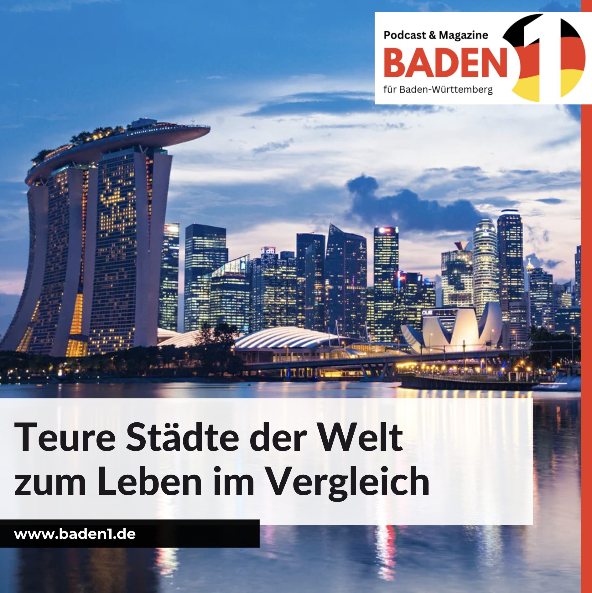 Teure Städte der Welt zum Leben im Vergleich