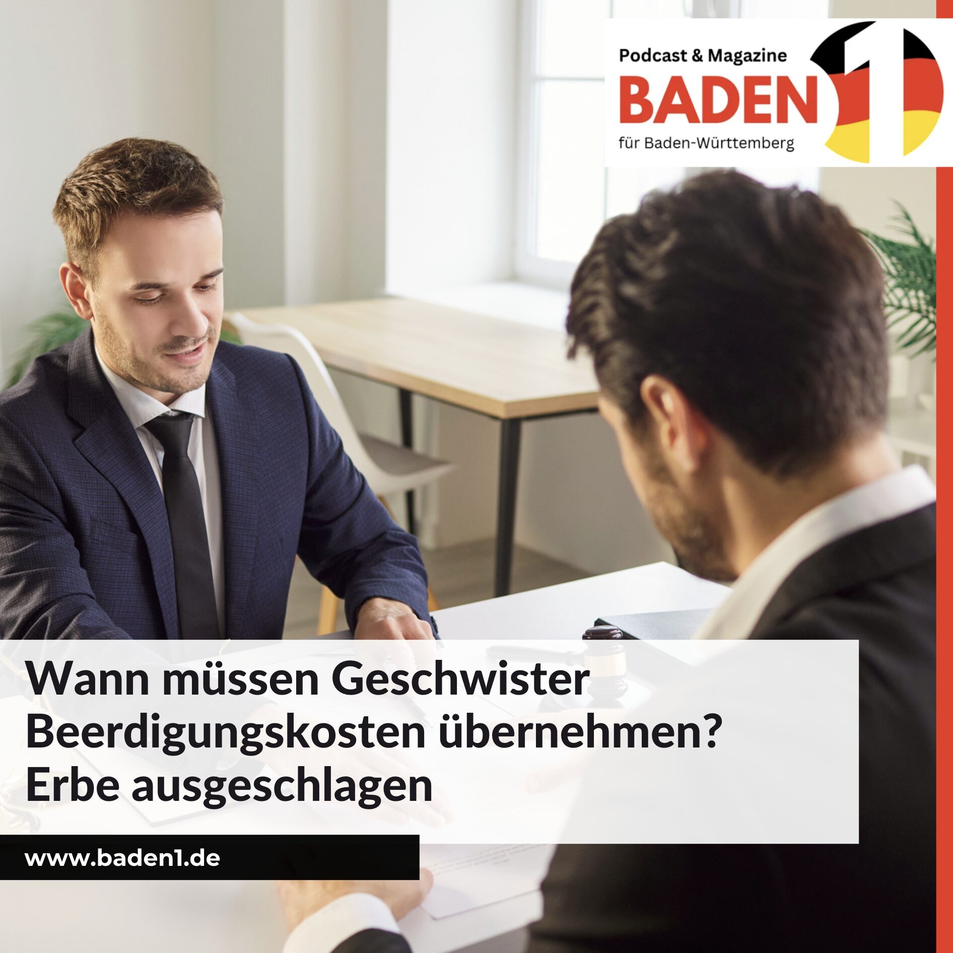 Wann müssen Geschwister Beerdigungskosten übernehmen? Erbe ausgeschlagen
