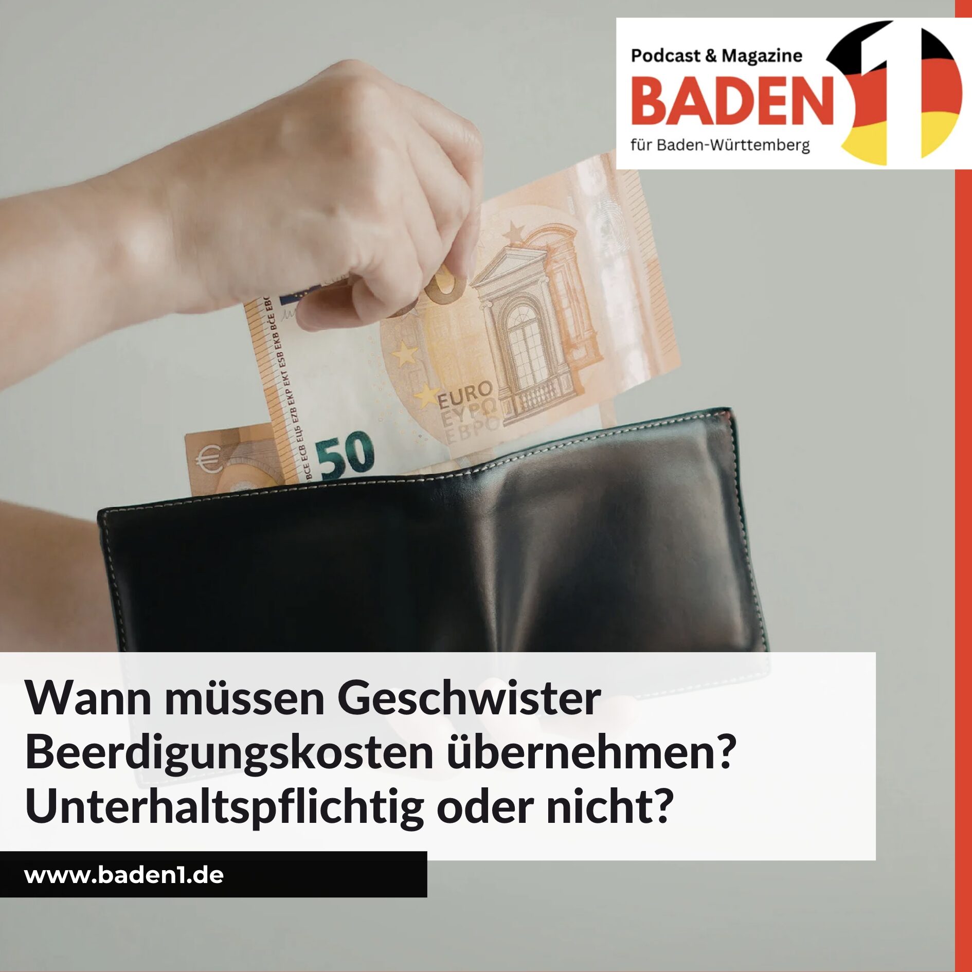 Wann müssen Geschwister Beerdigungskosten übernehmen? Unterhaltspflichtig oder nicht?