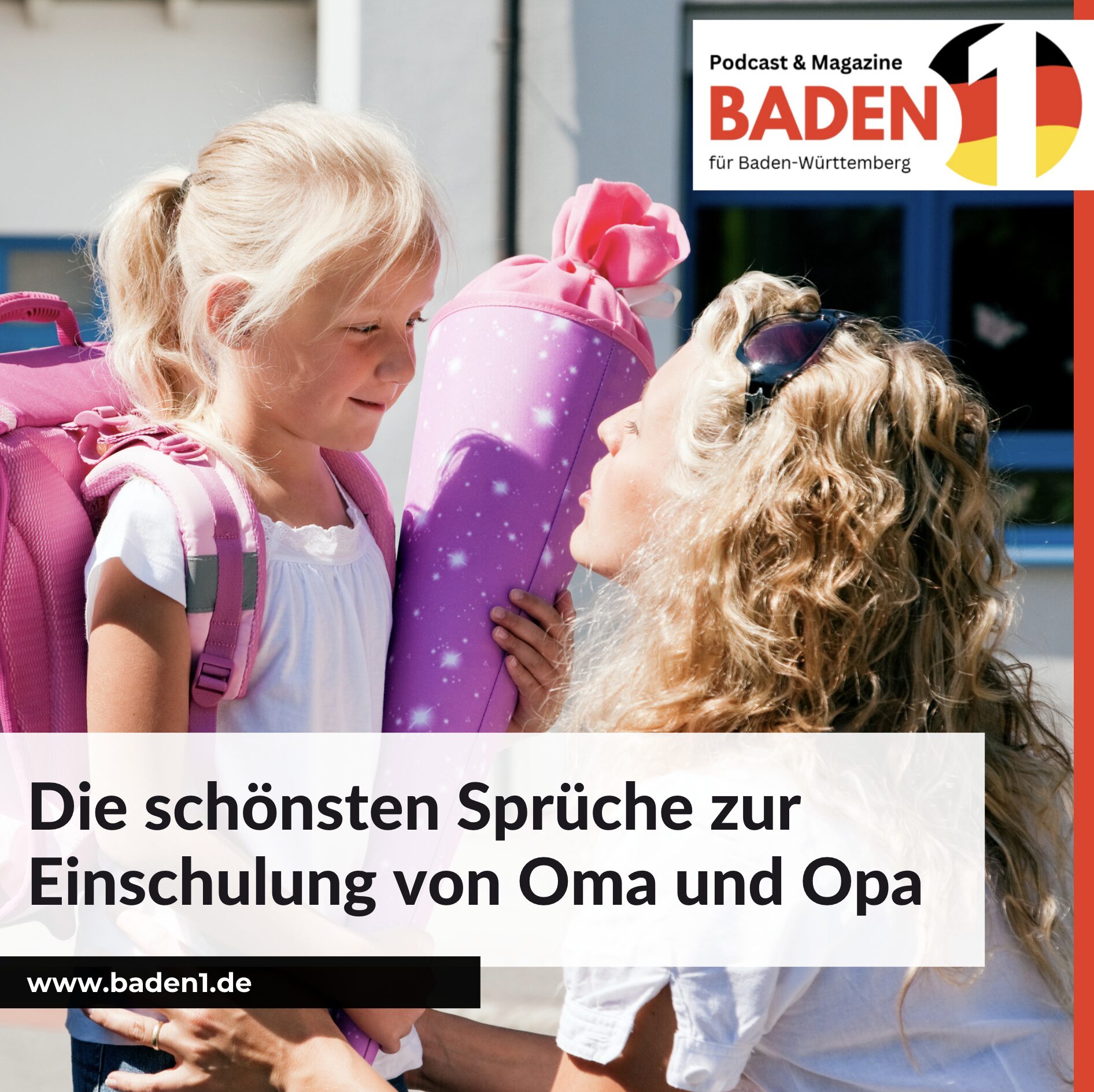 Die schönsten Sprüche zur Einschulung von Oma und Opa