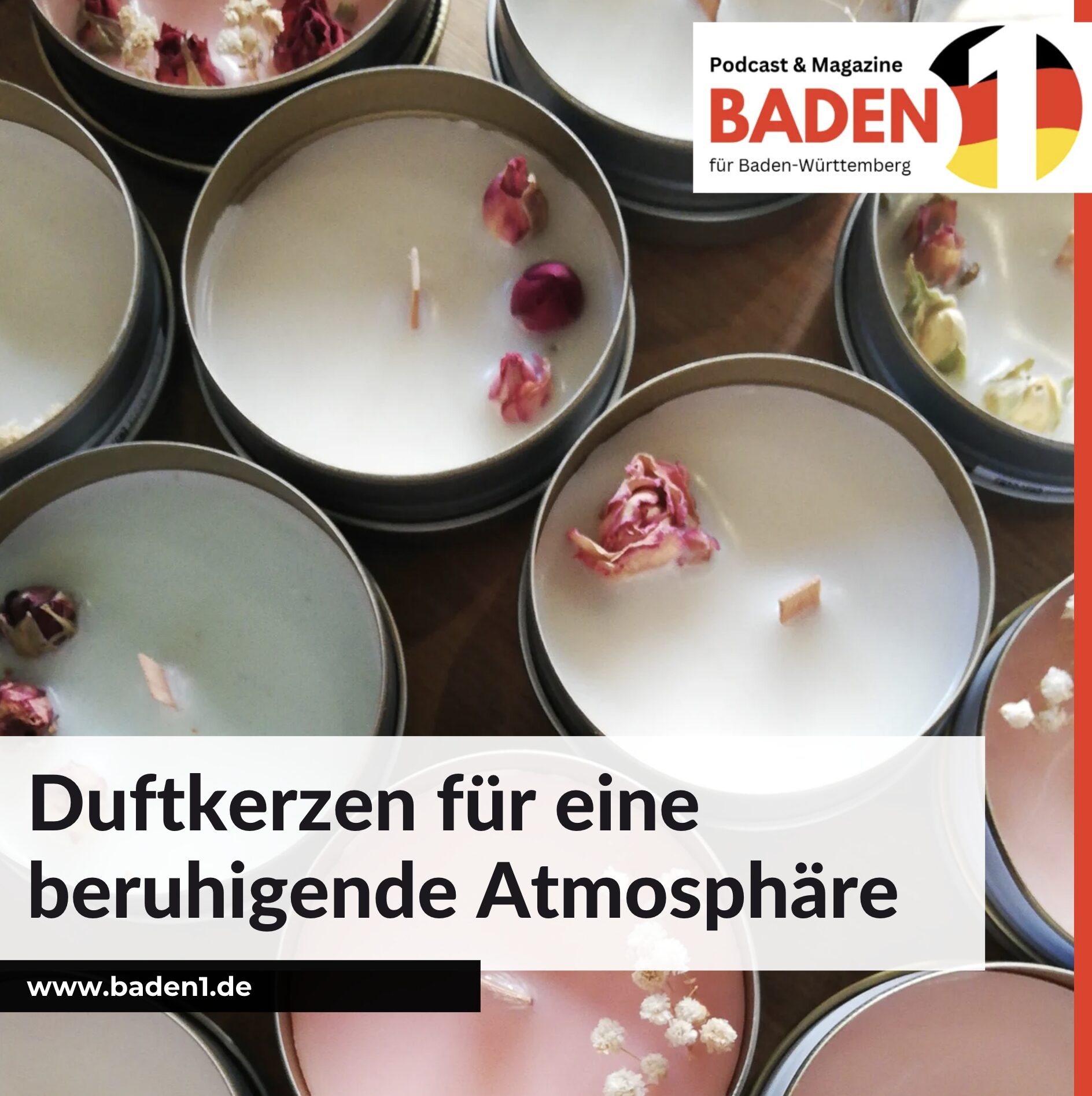 Duftkerzen für eine beruhigende Atmosphäre