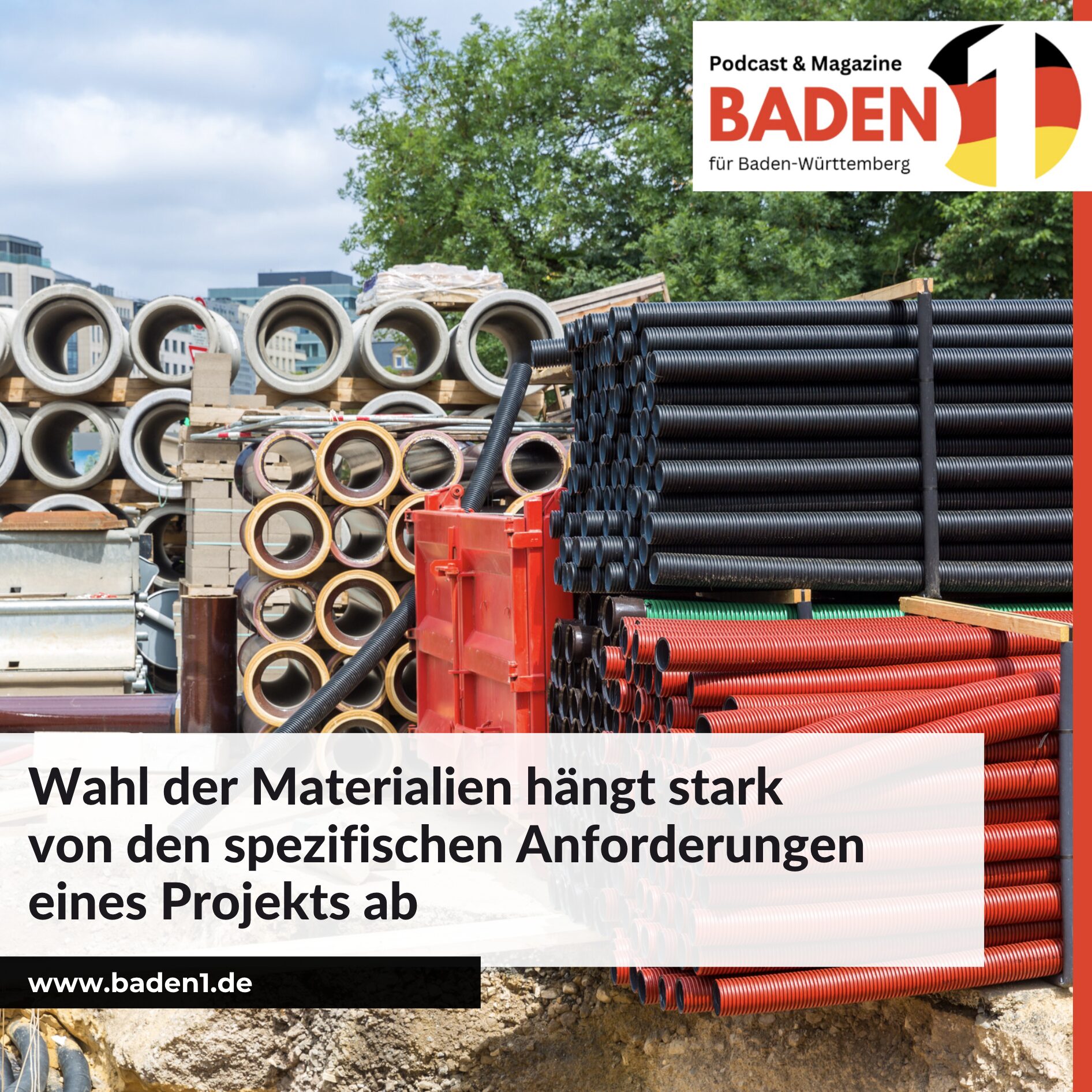 Wahl der Materialien hängt stark von den spezifischen Anforderungen eines Projekts ab