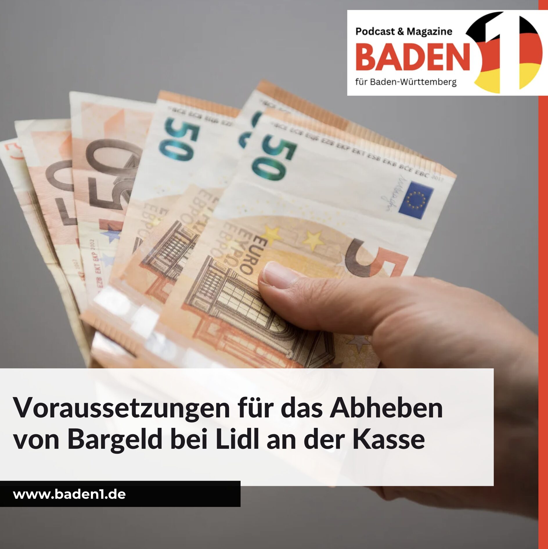 Voraussetzungen für das Abheben von Bargeld bei Lidl an der Kasse Voraussetzungen für das Abheben von Bargeld bei Lidl an der Kasse