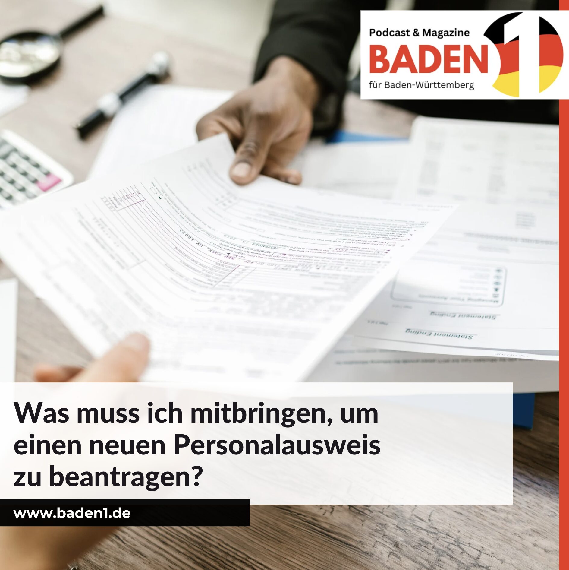 Was muss ich mitbringen, um einen neuen Personalausweis zu beantragen?