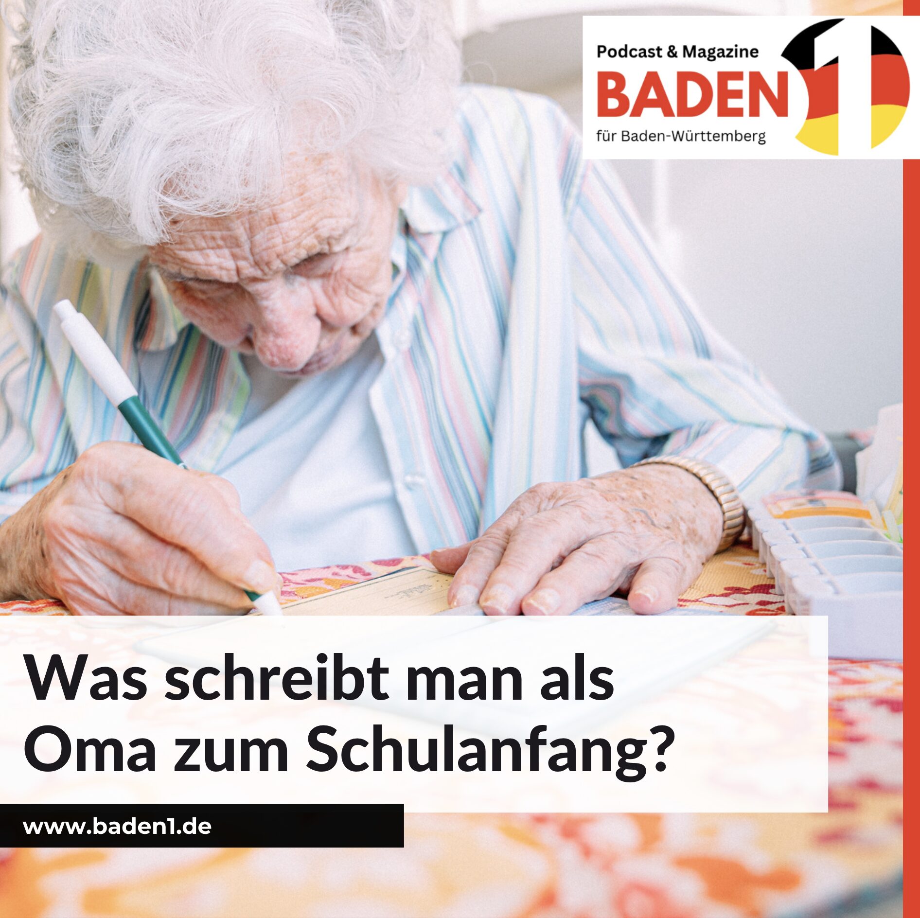 Was schreibt man als Oma zum Schulanfang?