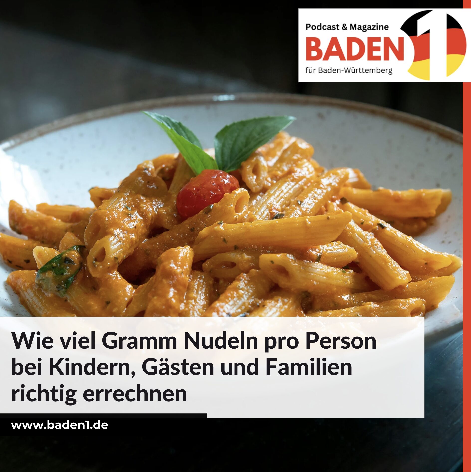 Wie viel Gramm Nudeln pro Person bei Kindern, Gästen und Familien richtig errechnen