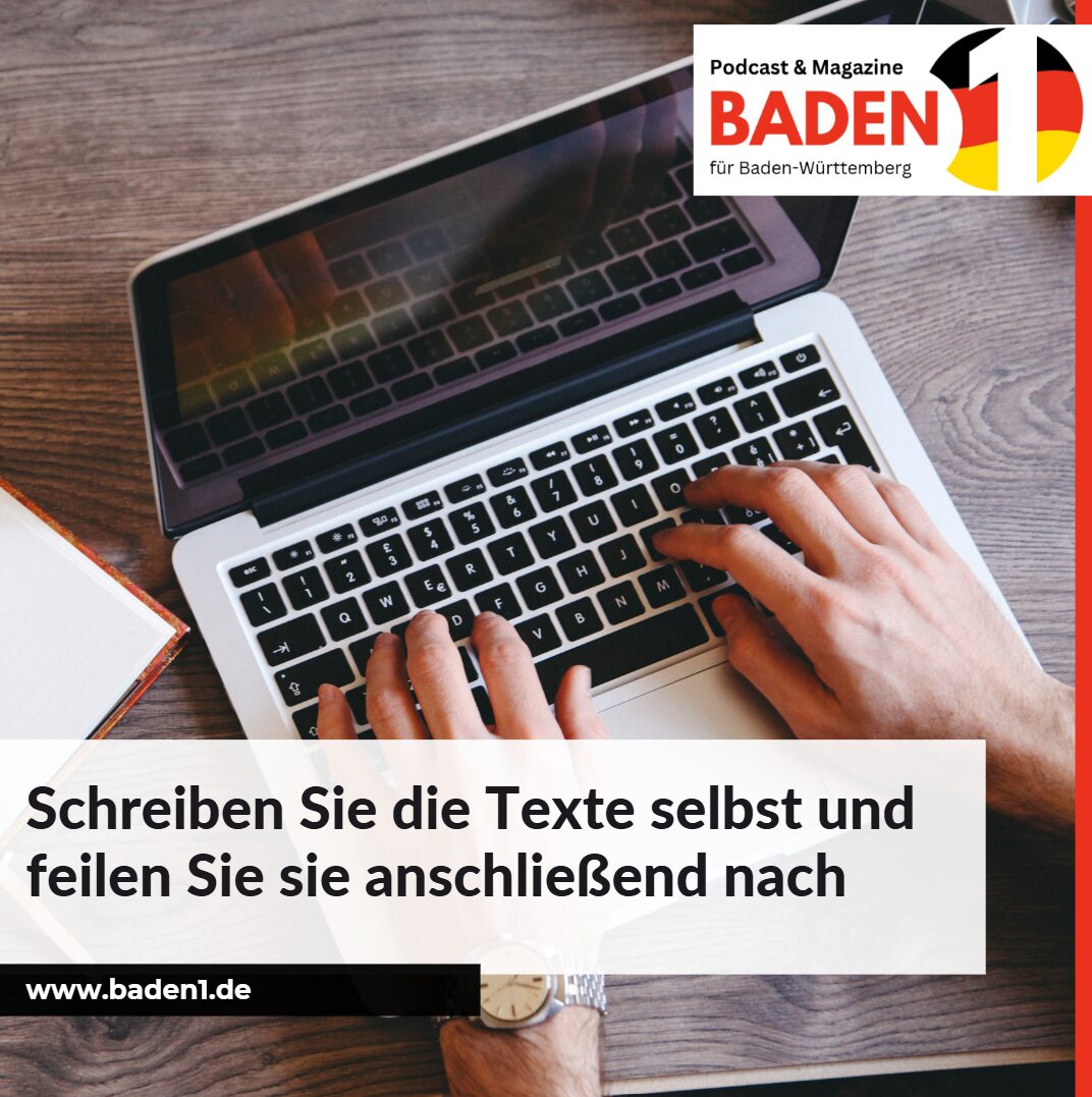 schreiben sie texte selsbt