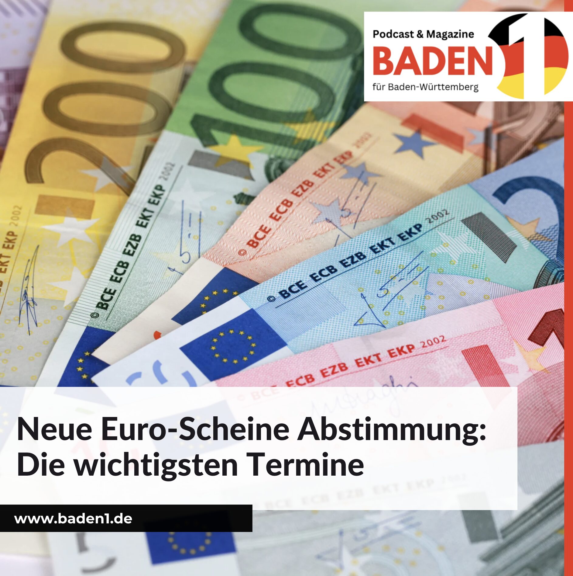 Neue Euro-Scheine Abstimmung: Die wichtigsten Termine im Überblick