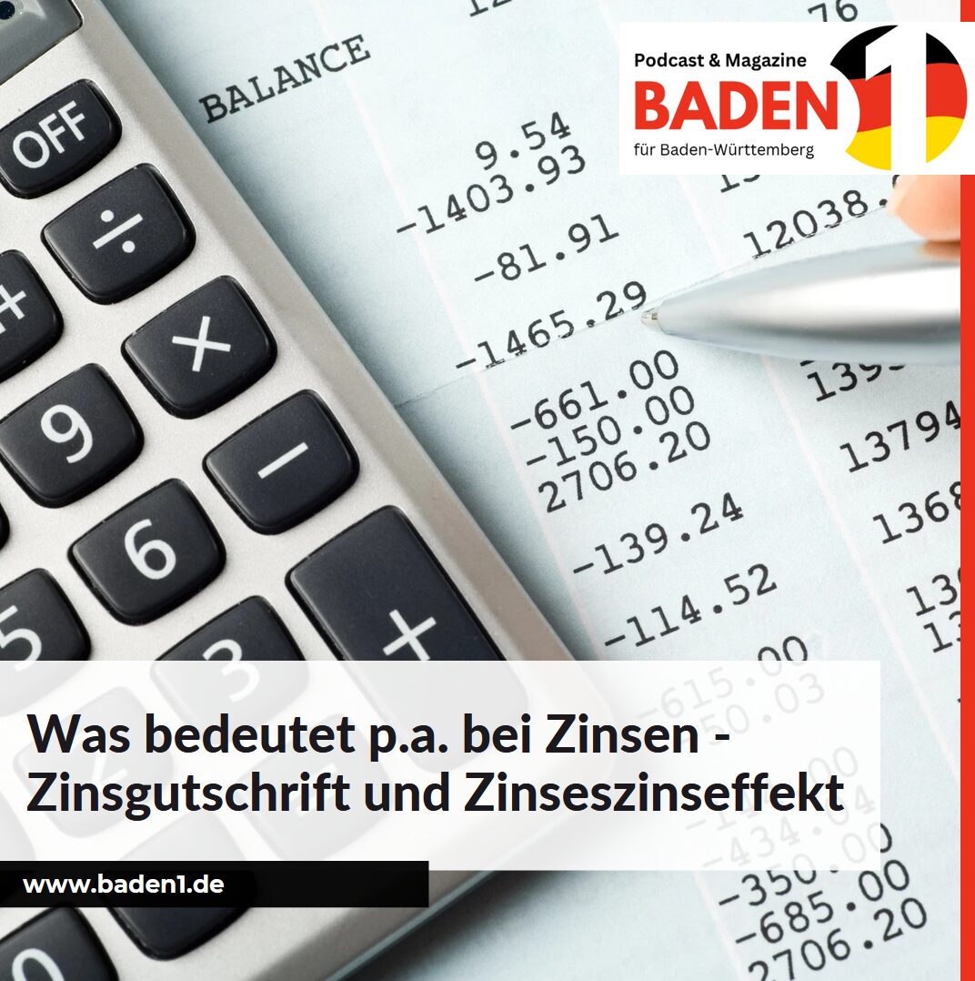 Was bedeutet p.a. bei Zinsen - Zinsgutschrift und Zinseszinseffekt