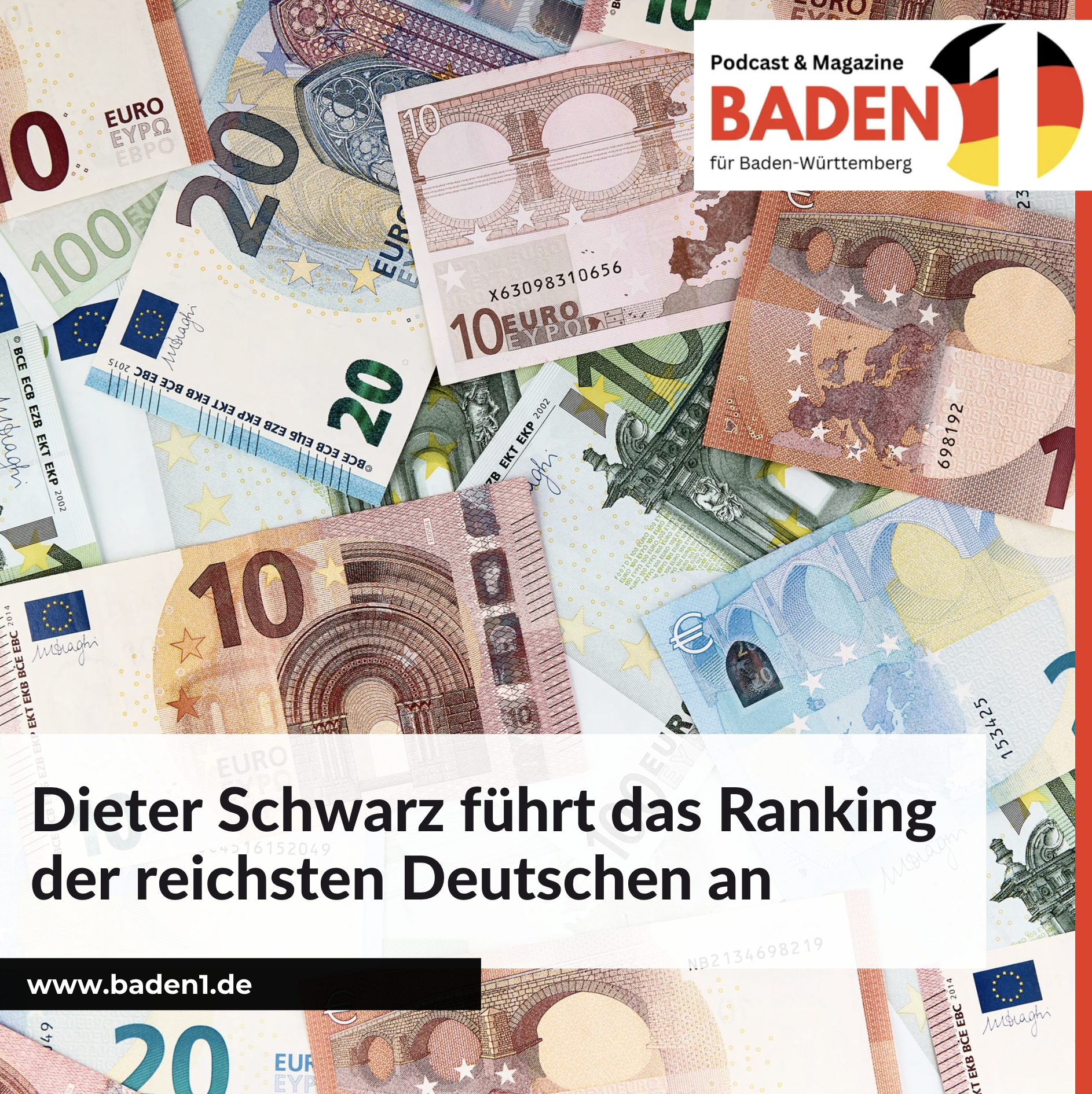 Dieter Schwarz führt das Ranking der reichsten Deutschen an Dieter Schwarz führt das Ranking der reichsten Deutschen an