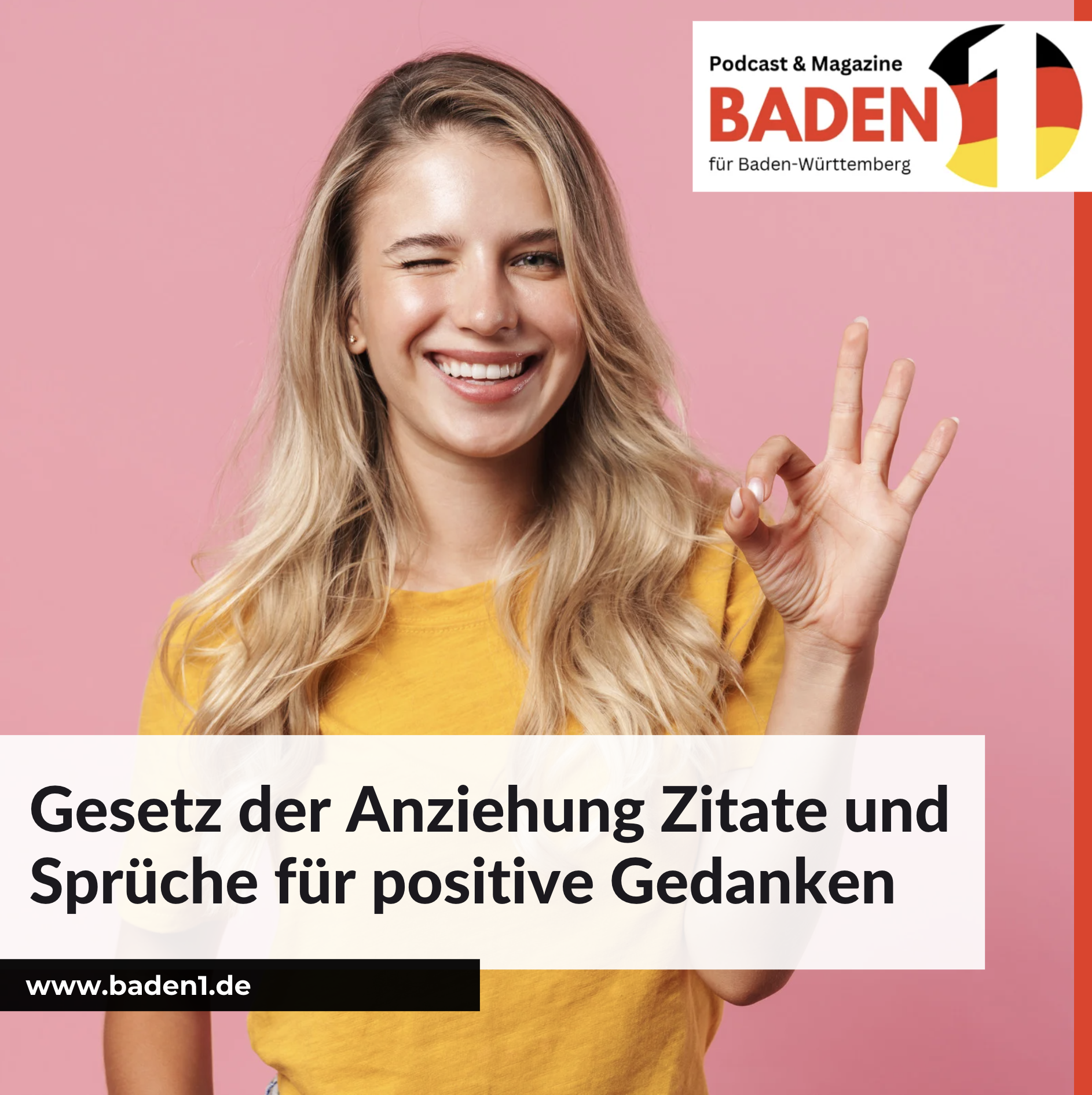 Gesetz der Anziehung Zitate und Sprüche für positive Gedanken