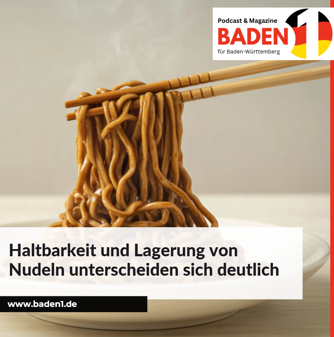 Haltbarkeit und Lagerung von Nudeln unterscheiden sich deutlich