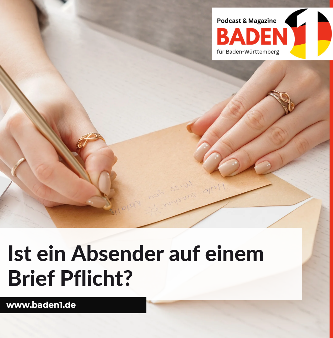 Ist ein Absender auf einem Brief Pflicht Ist ein Absender auf einem Brief Pflicht