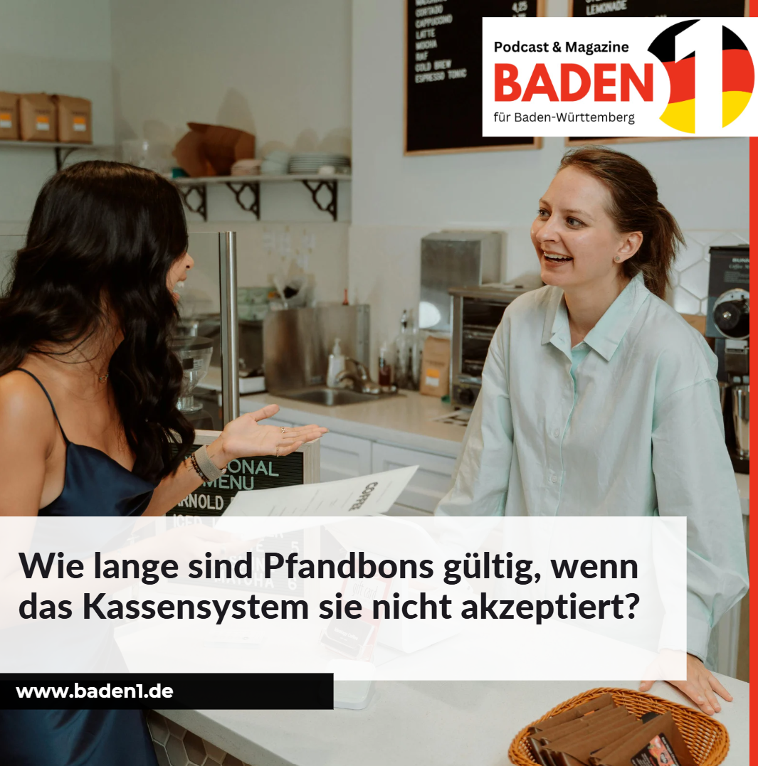 Wie lange sind Pfandbons gültig, wenn das Kassensystem sie nicht akzeptiert