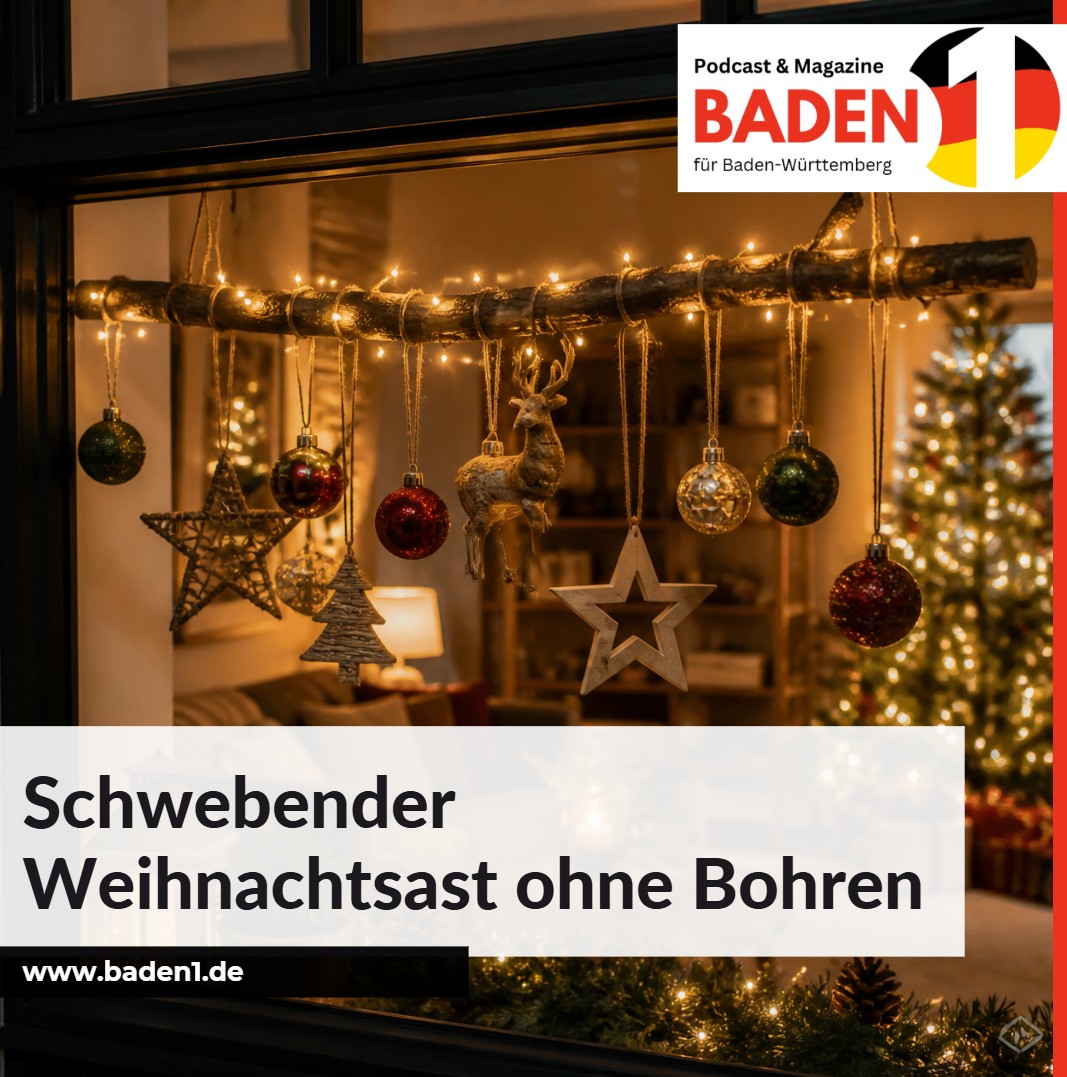 weihnachtsast ohne bohren